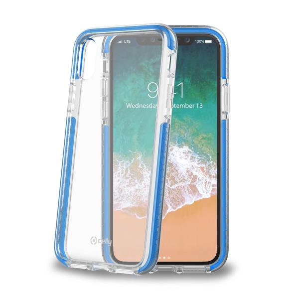 Celly HEXAGON IPHONE XS/X LIGHT BLUE